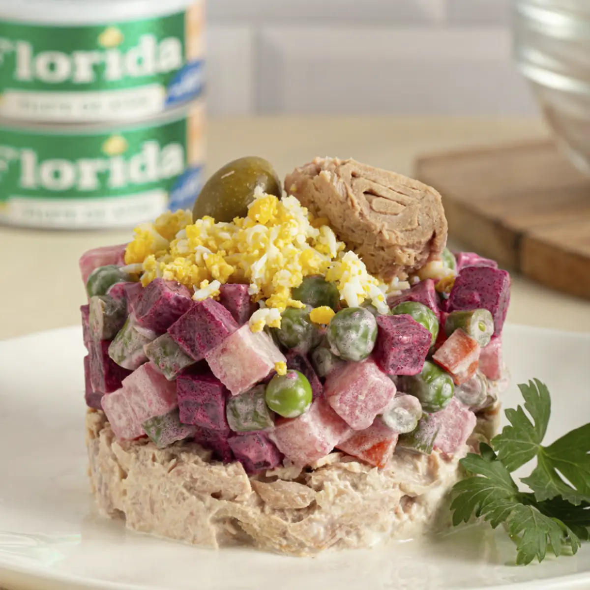 Ensalada rusa con atún