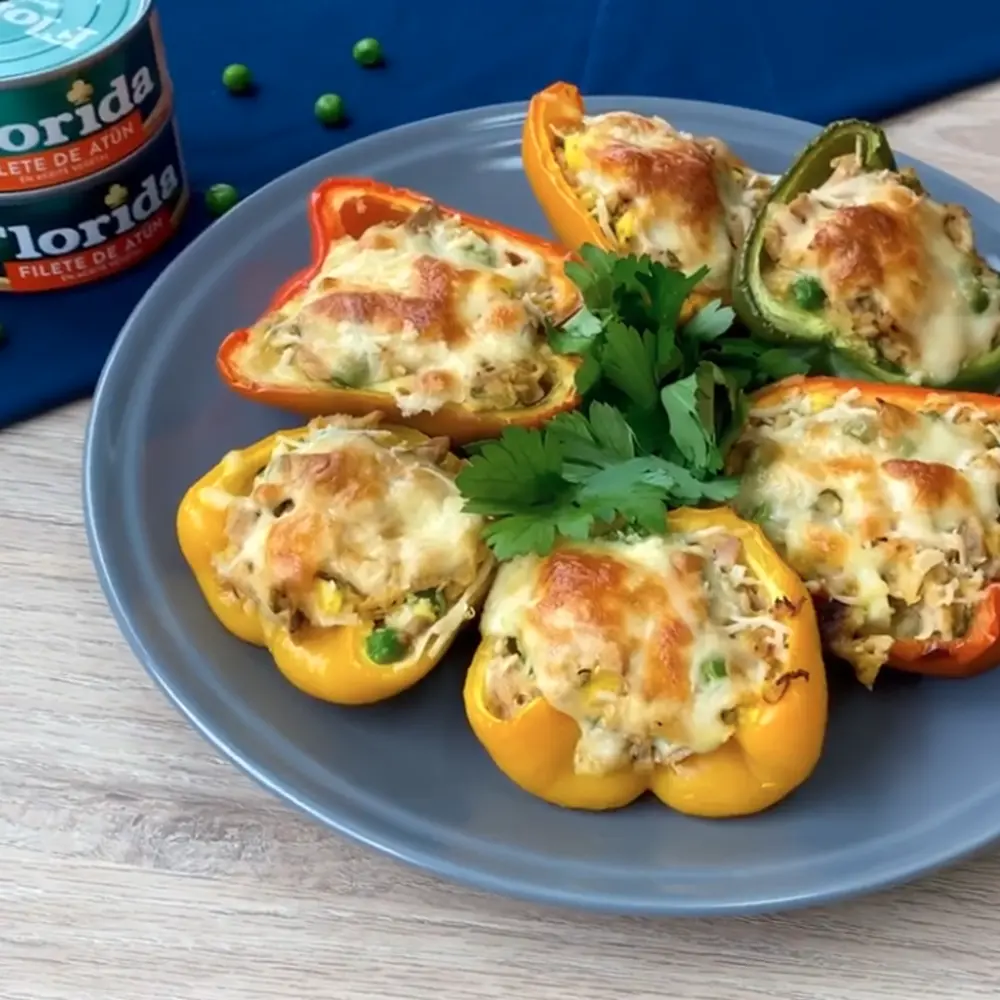 Pimiento relleno con atún