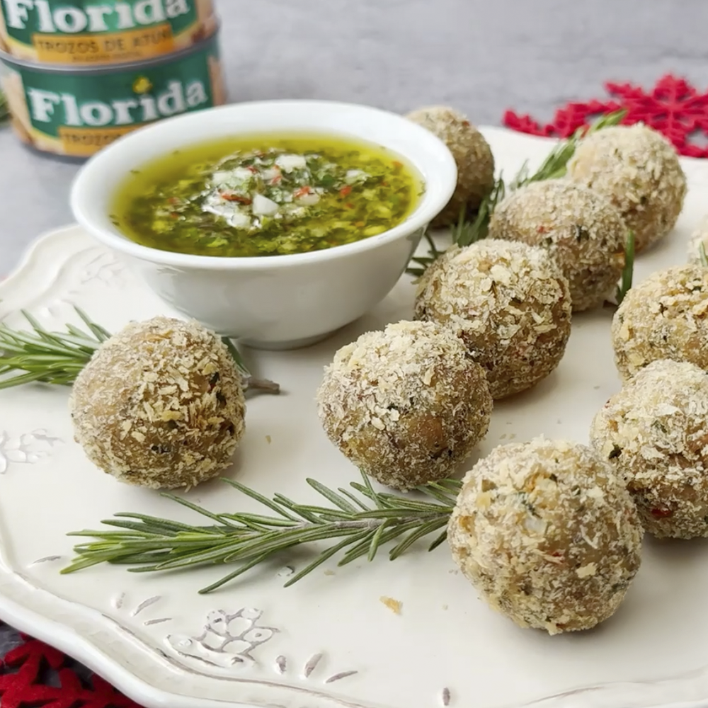 Albóndigas navideñas de atún