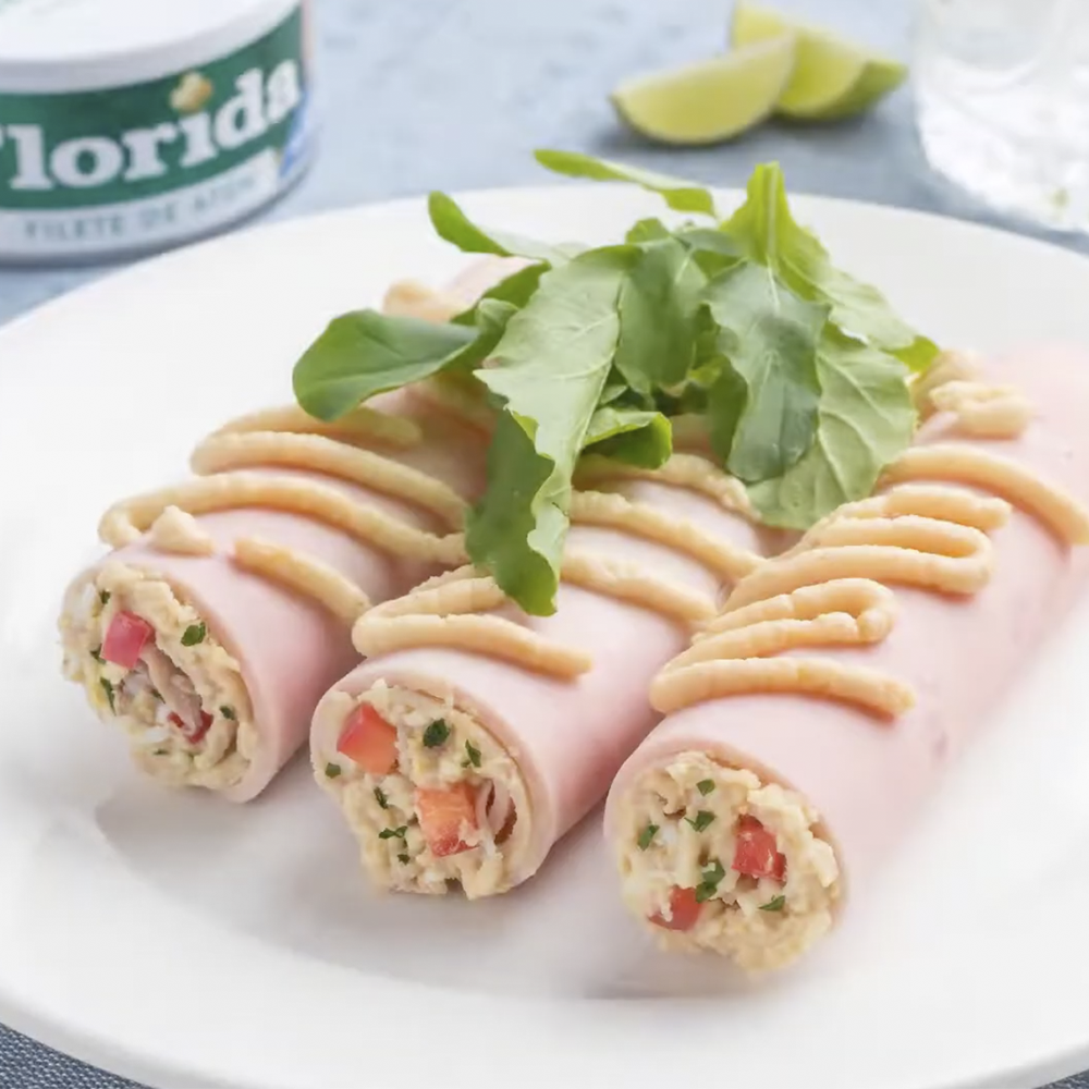 Canelones fríos de atún