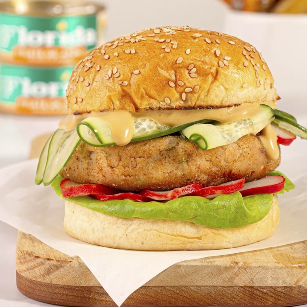 Hamburguesa de atún